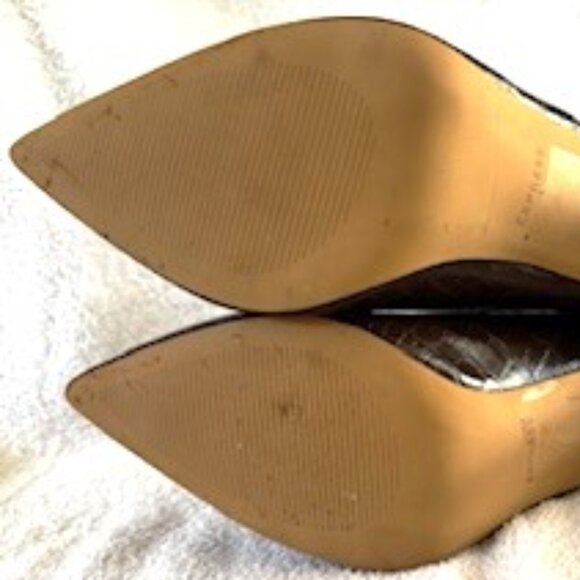 Express dark brown croc embossed heeled booties NWT Size 8 - Picture 9 of 10